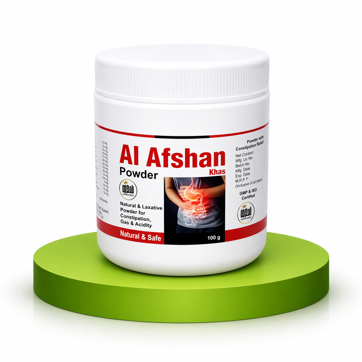 Al Afshan Khas Herbal Powder for Digestion, Constipation & Acidity Relief – Natural & Safe Formula (100g)